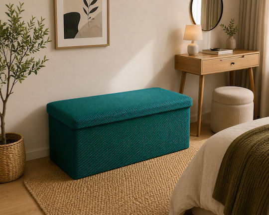 Green Collapsible Bench Stool