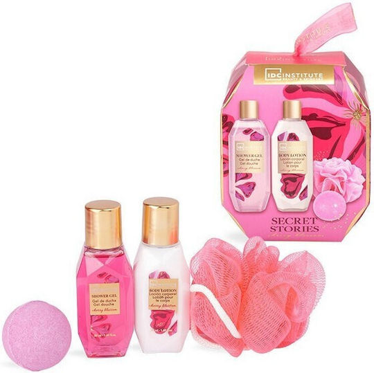 IDC Institute Secret Stories Floral Edition Mini Skin Care Set for Body Cleaning 4 pcs
