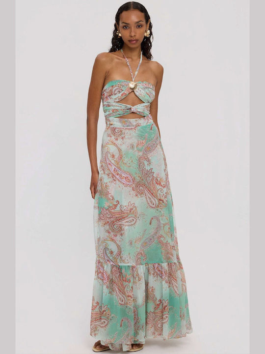 Ciel Maxi Damenrock Umschlag Mint Paisley Ciel Maxi Damenrock Umschlag Mint Paisley
