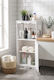 Cyclops Badezimmer-Säulenschrank Boden M38xB28xH80cm Weiß