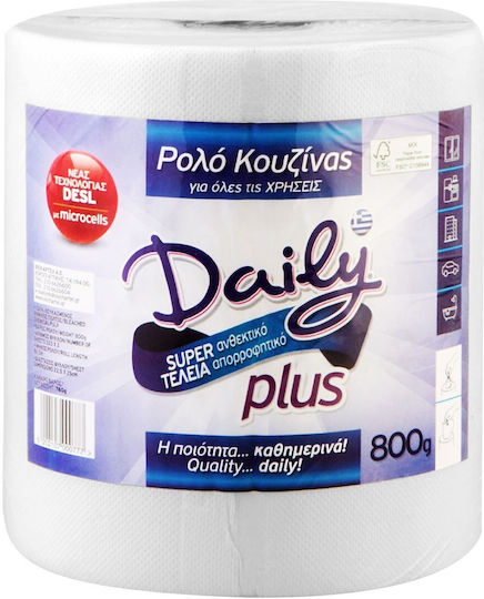 Daily Plus Kitchen Paper Roll 2 Plies 8 Packs (760gr/Roll) 5202107000777