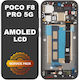 Xiaomi Screen with Touch Mechanism and Frame for Xiaomi Poco F8 Pro 5g Black