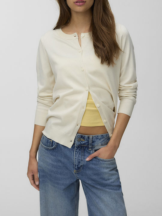 Vero Moda Дамска плетена жилетка Cream