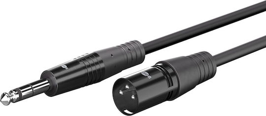Goobay XLR кабел женски - 6,3 мм мъжки Черен 10 м 80054