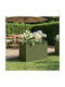 vidaXL Metallic Flower Pot Olive Green 60x40x40cm