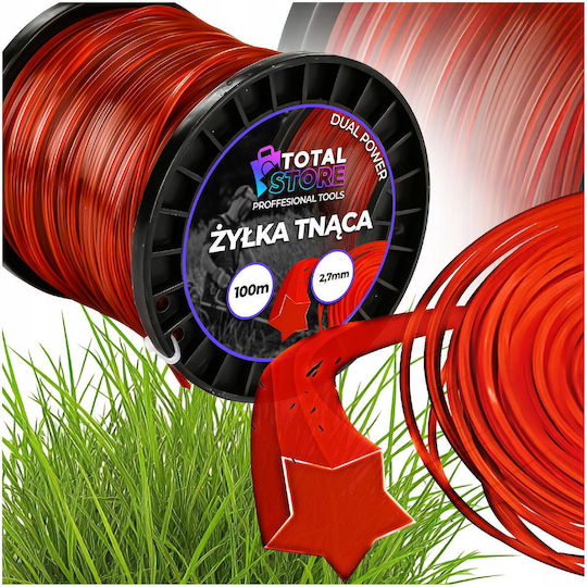 Star Trimmer Heads Strong 2.7 Mm 100 M Cutting Line Brush Cutters