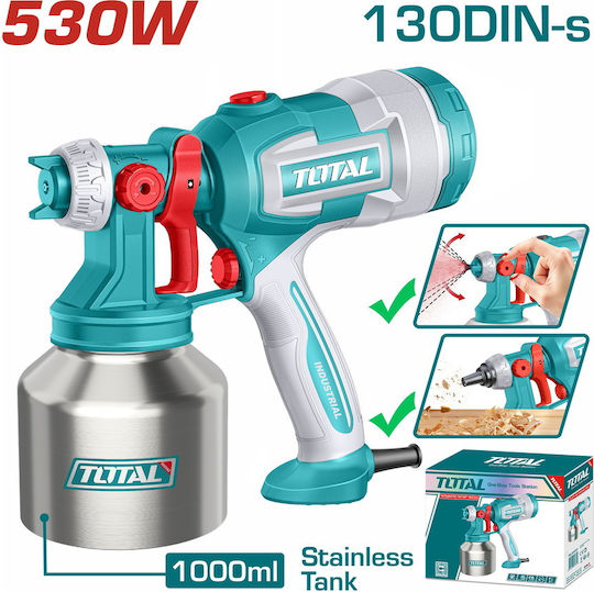 Total TT45061E Electric Paint Spray Gun 530W with 1lt Container