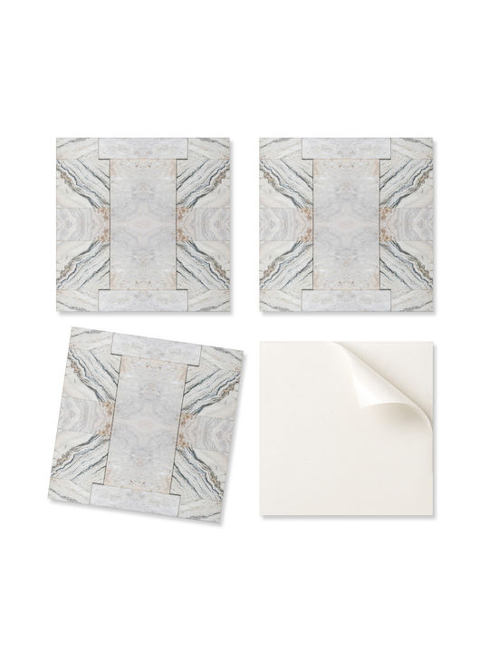 Set Vinyl Kacheln Mit Gedrucktem Naturstein Design 4x50x50 cm