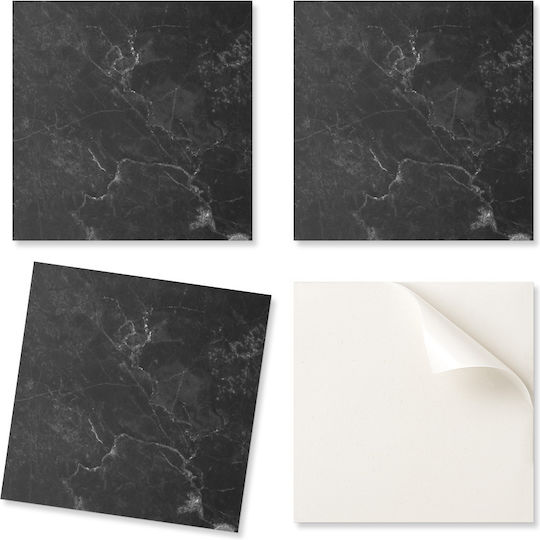 Set Vinyl Kacheln Muster Schlafzimmer Muster Marmor Adern 4x50x50 cm