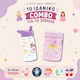 A Little Lovely Company Plastic Kids Thermos Water Bottle Set with Straw Non Spill Tritan 450ml
