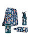 A Little Lovely Company Schulset Blau