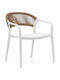 Outdoor Chair Polypropylene Cecil White 57x54x80cm