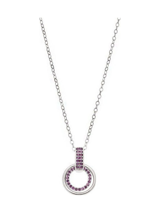 Senza Double Necklace Made of Silver