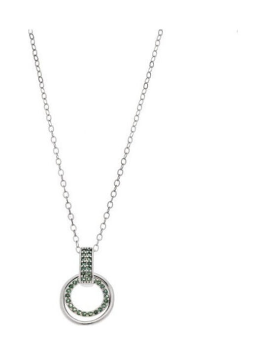 Senza Double Necklace Made of Silver