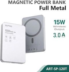 SiiPro Тънка Метална Външна Батерия MagSafe 100...