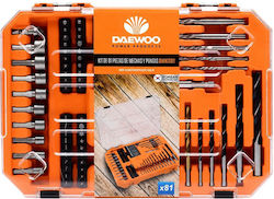 Daewoo Σετ 81 Τρυπάνια Τιτανίου για Μέταλλο και Ξύλο