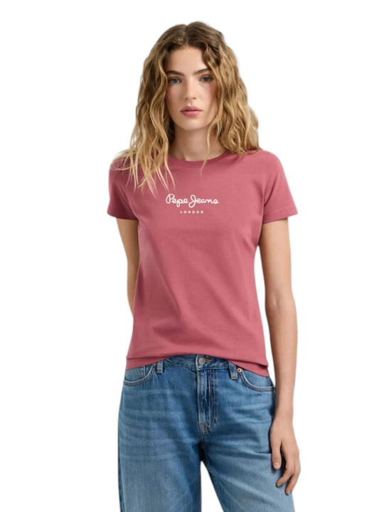 Pepe Jeans New Virginia Γυναικείο T-shirt Ροζ