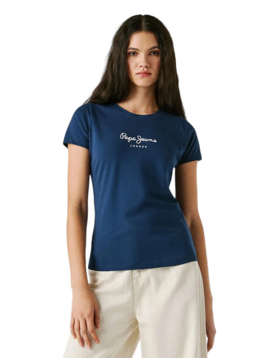 Pepe Jeans New Virginia Γυναικείο T-shirt Μπλε
