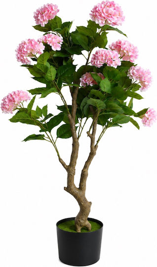 Hortensia Roz Artificială Plantă În Ghiveci 140cm 87222-2