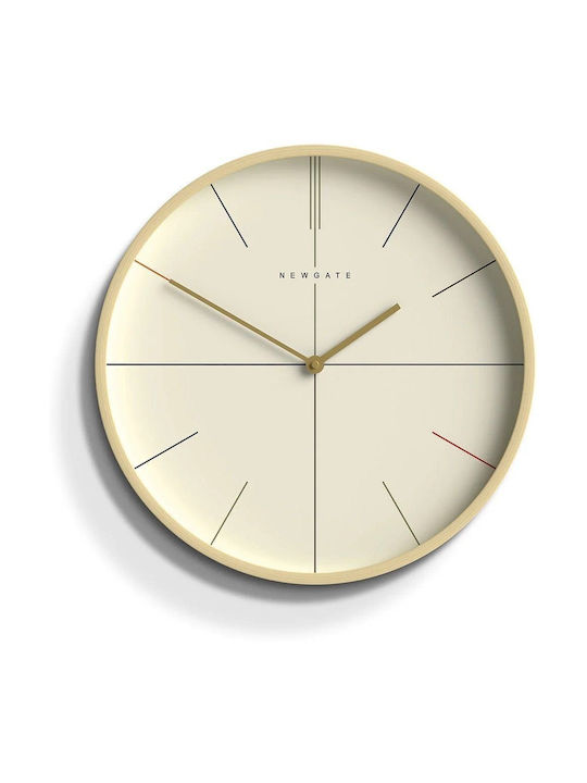 Newgate Mr Clarke Hockey Leise Wanduhren Hölzernes Beige