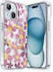 Θήκη Apokin Stash Stand Flowers Magsafe Clear Rose Iphone 15