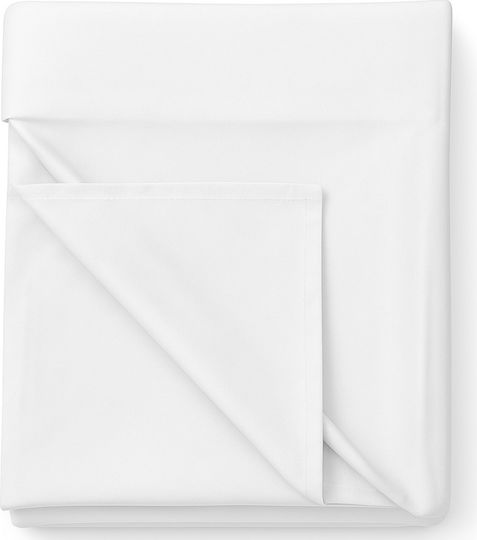Beboulino Детски Чаршаф За Количка Памучен Бял 120x150см