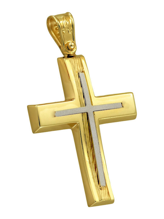 Senzio Belibasakis Men's Gold Cross 14K Without Chain