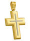 Senzio Belibasakis Men's Gold Cross 14K Without Chain