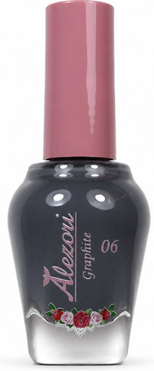 Alezori Glossy Βερνίκι Νυχιών Quick Dry Graphite 15ml