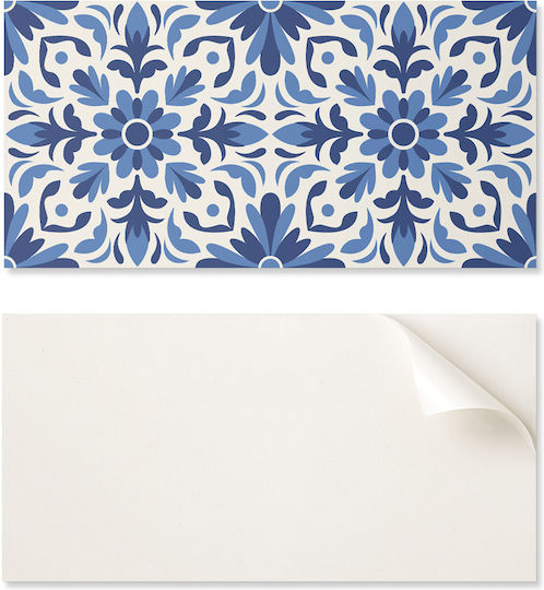 Vinyl Floor Tile Set Floral Pattern Leaves 6x60x30 Cm