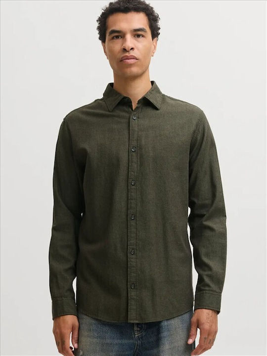Jack & Jones Μακρυμάνικo Πουκάμισο Πράσινο