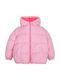 Kids Casual Short Jacket with Hood Pink