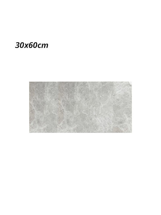 Panouri Decorative 3D De Perete Din PVC Autoadezive / Cu Adeziv Gri 30x60cm