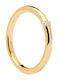 P D Paola Damentlicher Ring mit Zirkon aus vergoldetem Silber