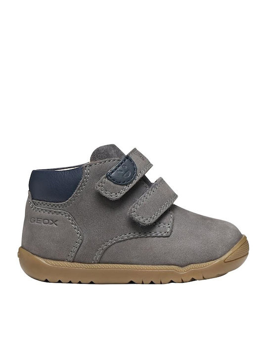 Geox B Macchia Suede Παιδικά Μποτάκια με Σκρατς...