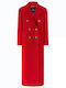 Damenmäntel Rotes Oversized