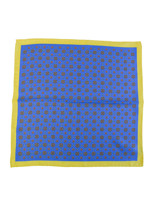 Men's Silky Blue Handkerchief
