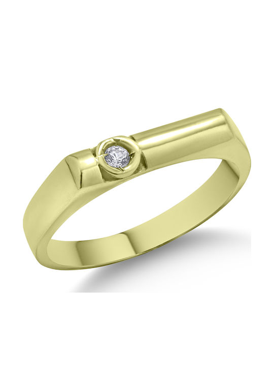 Ortaxidis Damentlicher Ring mit Zirkon