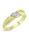 Ortaxidis Damentringe mit Zirkon aus Gold 14K