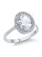 Ortaxidis Damentringe mit Diamant aus Weißgold 18K