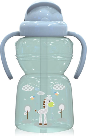 Lorelli Baby Cup with Handles and Straw from Plastic Green 325ml