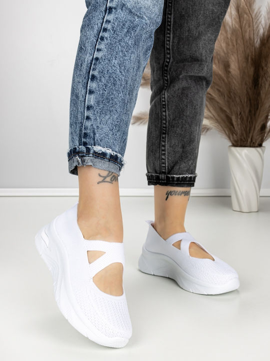 Kalapod Γυναικεία Flatforms Sneakers Λευκά
