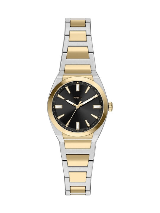 Fossil Trei Ceasuri Dama 27mm Baterie Cu Brățară Din Metal Argintie