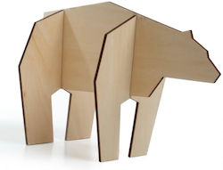 Decorațiune Din Lemn Pentru Podea Urs Nordic Mare 48 X 30 X 23 Cm Qualy