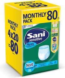 MEGA Sensitive Incontinence Diapers XLarge 80 pcs