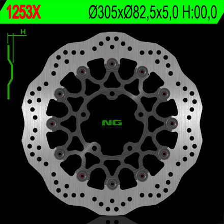 Wave Front Brake Disc Ng Triumph Tiger 800 2010-2018 305x5 Mm