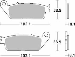 Sbs Brake Pads Kh142 Kh226 Maxi Carbon Tech Black Sbs Brake Pads Kh142 Kh226 Maxi Carbon Tech Black