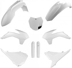 Σετ Πλαστικά Μοτοσυκλέτας Polisport Ktm Sx Sx-f Xc Xc-f 15 White Σετ Πλαστικά Μοτοσυκλέτας Polisport Ktm Sx Sx-f Xc Xc-f 15 White