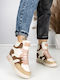 Adidași Flatforms Tip Botine Roz Pentru Femei