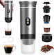 Elektrische Tragbare Espressomaschine mit LCD-Display Edelstahl